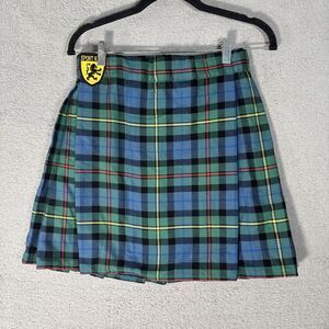 Sport Kilt Pleated Plaid Kilt Women’s‎ Size M Heritage Mini Skirt Dark Academia
